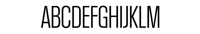 KommissarCondensed Light Font UPPERCASE