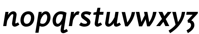 LuxSans MediumItalic Font LOWERCASE