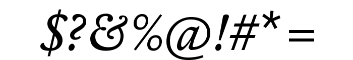 MerloTx RegularItalic Font OTHER CHARS