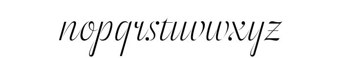 Odesta Thin Font LOWERCASE