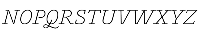 Outsiders LightItalic Font UPPERCASE
