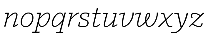 Outsiders LightItalic Font LOWERCASE