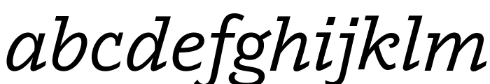 Outsiders MediumItalic Font LOWERCASE