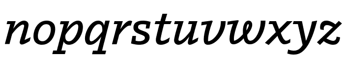 Outsiders SemiboldItalic Font LOWERCASE