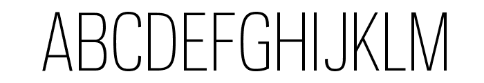 PolarisCondensed Light Font UPPERCASE