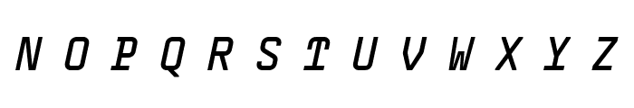 Remi MediumItalic Font UPPERCASE