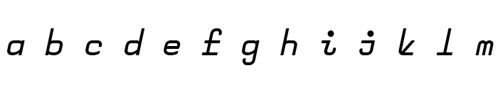 Remi RegularItalic Font LOWERCASE