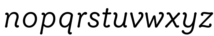 Router BookItalic Font LOWERCASE