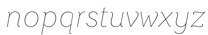 Router ThinItalic Font LOWERCASE