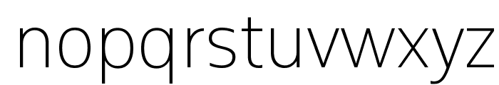 RumSans Thin Font LOWERCASE