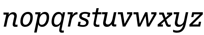 RumSerif MediumItalic Font LOWERCASE