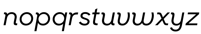 SharpSansNo1 MediumItalic Font LOWERCASE