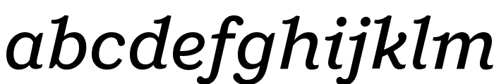 Shift MediumItalic Font LOWERCASE