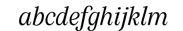SilvaDisplay LightItalic Font LOWERCASE