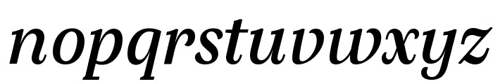 SilvaText MediumItalic Font LOWERCASE