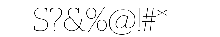 Stag Thin Font OTHER CHARS