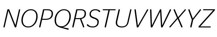 StagSansRound LightItalic Font UPPERCASE