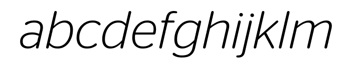 StagSansRound LightItalic Font LOWERCASE