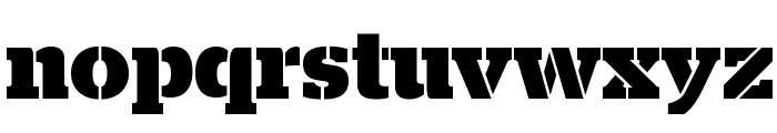 StagStencil Bold Font LOWERCASE