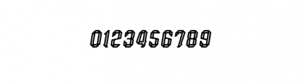 VM75 Inline A Oblique Font OTHER CHARS