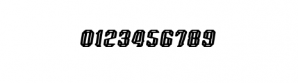 VM75 Inline C Oblique Font OTHER CHARS