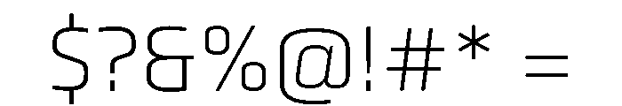 Vox Round Thin Font OTHER CHARS