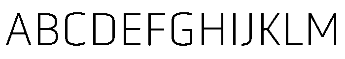 Vox Round Thin Font UPPERCASE