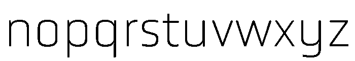 Vox Round Thin Font LOWERCASE