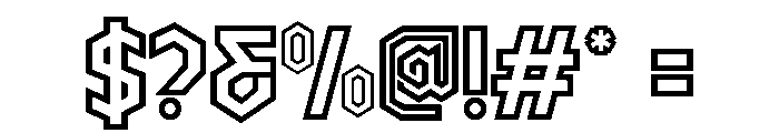 VOLTINE-Regular Font OTHER CHARS