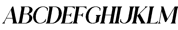 VONZA REGALIA ITALIC Regular Font UPPERCASE