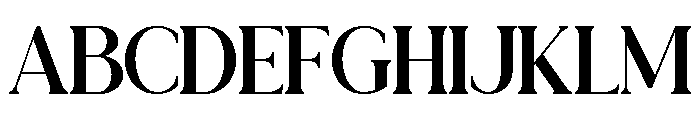 VONZA REGALIA Regular Font UPPERCASE