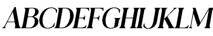 VONZAREGALIAITALIC-Regular Font UPPERCASE