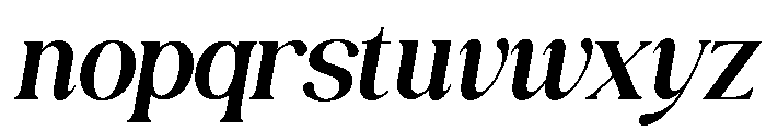 VONZAREGALIAITALIC-Regular Font LOWERCASE