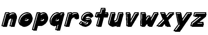 Vodka Soda Outline Shadow Ital Font LOWERCASE