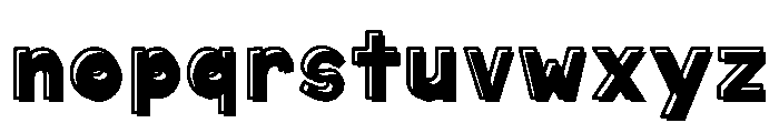 Vodka Soda Outline Shadow Font LOWERCASE
