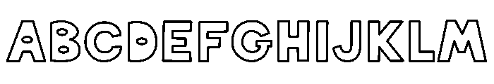 Vodka Soda Outline Font UPPERCASE