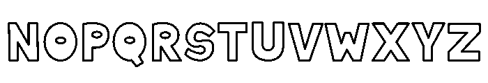 Vodka Soda Outline Font UPPERCASE