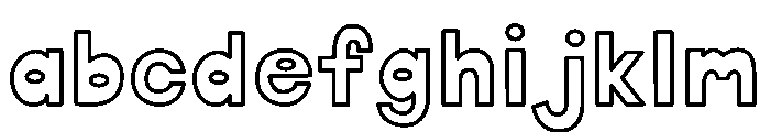 Vodka Soda Outline FONT