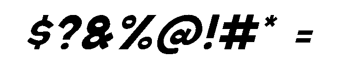 Vodka Soda Solid Italic Font OTHER CHARS