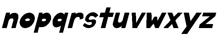 Vodka Soda Solid Italic Font LOWERCASE