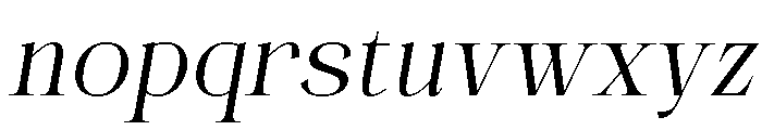 Voices Miracle Italic Font LOWERCASE