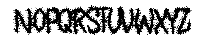 Void Briar Font LOWERCASE