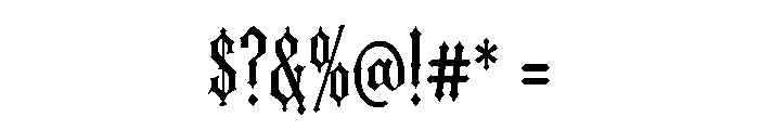 Void Gothic Font OTHER CHARS