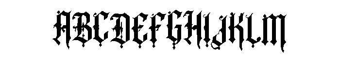 Void Gothic Font UPPERCASE