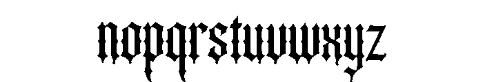 Void Gothic Font LOWERCASE