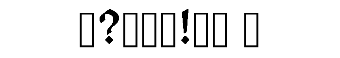 Void Regular Font OTHER CHARS