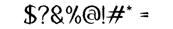 Void Scrawl Regular Font OTHER CHARS