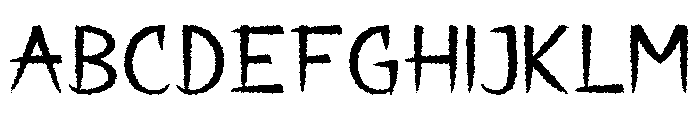 Void Scrawl Regular Font UPPERCASE