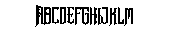 Voidforge Blacklette Font UPPERCASE