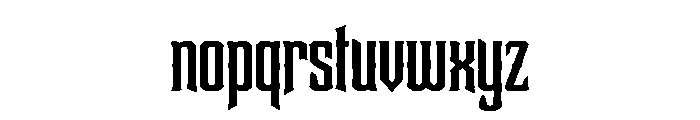 Voidforge Blacklette Font LOWERCASE